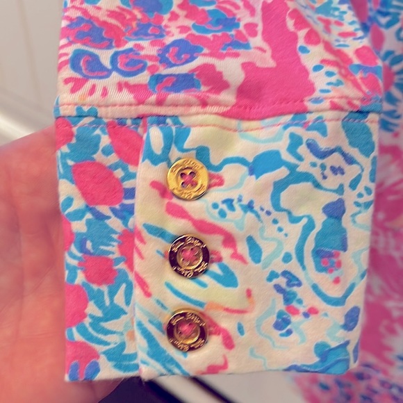 Lilly Pulitzer 3/4 Sleeve Top XS - Picture 3 of 4